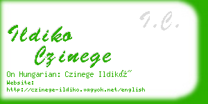 ildiko czinege business card